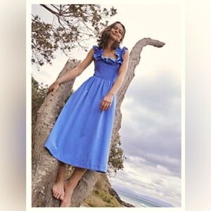 FREE PEOPLE midi ruffle dress